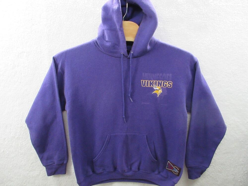 MINNESOTA VIKINGS Jostens 50/50 Vintage Hoodie Sweatshirt Men's Large